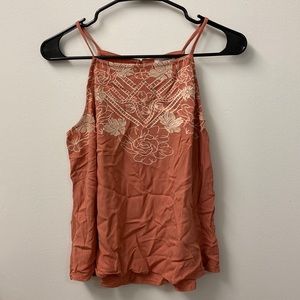 Floral Embroidered Tank Top
